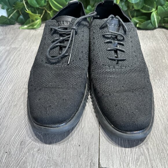 Cole Haan 2.Zerogrand Men\'s Sz 11.5 Black Stitchlite Wingtip Oxford Shoes C28527 main image 7